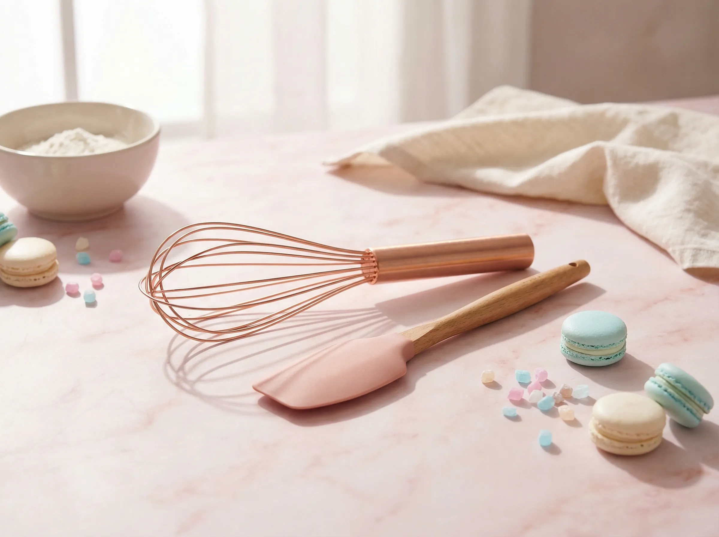 玫瑰金打蛋器套装 - 糖心影视 | 烘焙工具